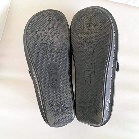 Alegria Comfort Dream Fit Shoe Neoprene Metallic Gray Den-735 Clog - Picture 10 of 11